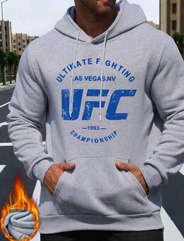 Herren UFC Champion Hoodie Hellgrau - Ingolstadt
