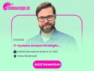 IT-Systems Analyst (m/w/d) mit Möglichkeit auf Home-Office Internationales Maschinenbauunternehmen am Standort Lindau/Bodensee - Lindau (Bodensee)