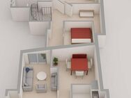 Top-renovierte Maisonettewohnung über 2 Wohnebenen / 3,5 Zimmer / 94 m² WFL / mit Loggia und hochw. Einbauküche / Carport / ab 01.08.2025. - Kemnath
