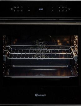 BAUKNECHT Einbaubackofen BBI78HT1SK, mit 1-fach-Teleskopauszug, Hydrolyse, AirFry-Funktion, Pizzafunktion, 1-fach-Teleskopauszug, Hydrolyse