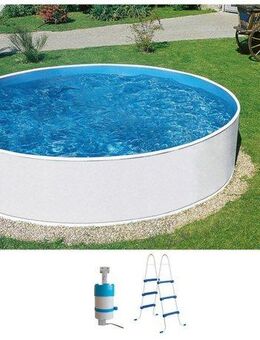 KONIFERA Rundpool Usedom I inkl. Leiter & Einhängefilter (Set, 3-tlg), in verschiedenen Größen erhältlich
