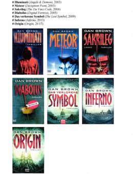 Sammlung 7 Bände (Konvolut) Dan Brown (u.a. Sakrileg; Inferno; Origin) - Krefeld