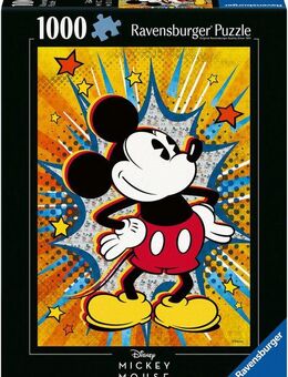 Ravensburger Puzzle Disney Mickey Mouse, Retro Mickey, 1000 Puzzleteile, Made in Germany