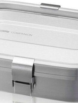 GEFU Lunchbox COMPANION, Edelstahl 18/10, Kunststoff, Silikon, (Set, 2-tlg), Bentobox-System: Äußere Dose 700 ml, Innendose 170 ml