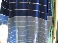 Herren Polo-Shirt mit Kragen (Gr. 54) Hellblau, Blau Weiß gestreift - Weichs