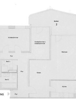 Zollstock mit 3 Balkone 102qm Wohnung - Köln