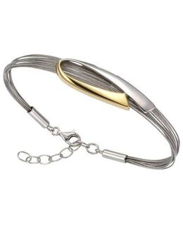 Vivance Armband 925/- Sterling Silber bicolor