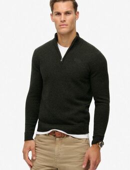 Superdry Strickpullover ESSENTIAL EMB KNIT HALF ZIP