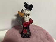 🎃 Halloween Figur beleuchtet - Totenkopf Rosen 🎃 - Fell