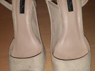 Sexy beige JENNY FAIRY High Heel Riemchen Sandaletten, Gr 39 - Bogen