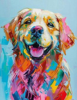 Bönninghoff Leinwandbild, Hund, Hunde, Hundebilder, Kunst, Pop Art, Tiere (1 St)