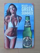 MYTHOS LAGER BEER -Dekorative Blechschilder in 51381