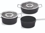 Fissler Topf-Set Adamant®, Aluminium (Set, 3-tlg., Kochtopf 20 + Bratentopf 24 + Stielkasserolle 18cm oD), Made in Germany