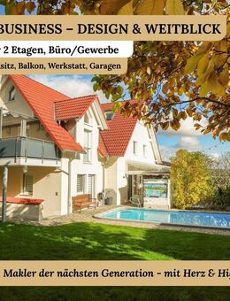 Family & Business - Design & Weitblick: Pool, ELW, Büro/Gewerbe, Wintergarten-Freisitz, Garagen - Treuchtlingen