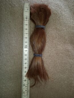 Europäisch Echthaar Zopf, ca. 18cm Mittelblond bis leicht rötlich - Düsseldorf