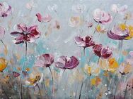 Bönninghoff Ölgemälde, Blumen, Blumenwiese (1 St), jedes Bild ein Unikat, BxH: 140x60 cm