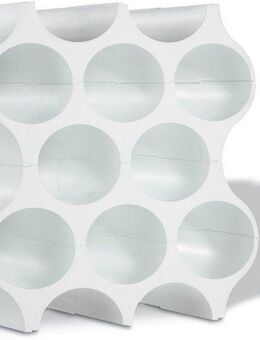 KOZIOL Weinflaschenhalter SET-UP, 100% recycelbar, für 10 Flaschen