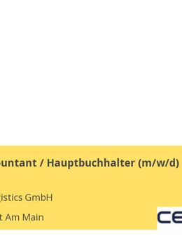 Senior Accountant / Hauptbuchhalter (m/w/d) - Frankfurt (Main)