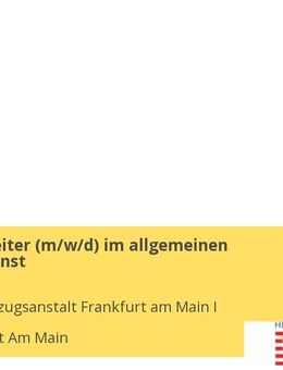 Sachbearbeiter (m/w/d) im allgemeinen Vollzugsdienst - Frankfurt (Main)