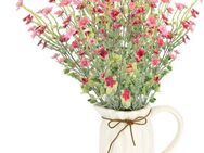 Kunstblume Blütenbusch, I.GE.A., Höhe 43 cm, Im Keramik-Krug mit Schleife