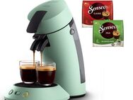 Philips Senseo Kaffeepadmaschine Original Plus CSA210/80, mit zwei Kaffee-Einstellungen, aus 28% rec. Plastik, inkl. Gratis-Zugabe (Wert 5 € UVP)