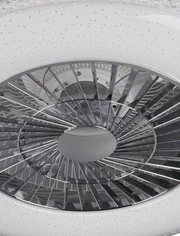 Reality Leuchten LED Deckenleuchte Harstad Deckenventilator, Timerfunktion, Ventilatorfunktion, LED fest integriert, Neutralweiß, Deckenlampe, Ventilator, Fernbedienung, Ventilator getrennt schaltbar