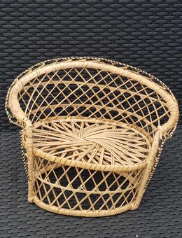 Vintage Puppensofa- Puppenbank - Puppen Sofa aus Rattan - Stolberg (Rheinland, Kupferstadt)