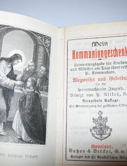 Mein Kommuniongeschenk, Butzon & Bercker,. Auflage, 1918 - Büdelsdorf