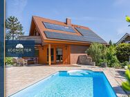 BEZUGSFREI: Idyllisches Einfamilienhaus mit großem Grundstück, Pool und Sauna - Muldestausee