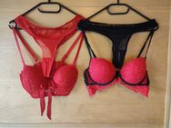 sexy Set BH Tanga ouvert rot schwarz Spitze - Rosenheim Zentrum