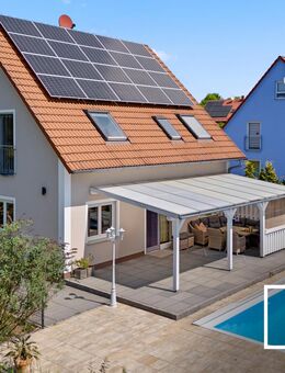 Traumhafte Lage! Hochwertiges Einfamilienhaus mit Pool und Panoramablick ins Grüne - Ebermannsdorf