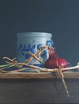 Kunsthandel Gennep - "Kölner Topf Mit Roten Zwiebeln Und Knoblauch" - Kleve Zentrum