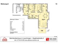 3 Zi. OG mit Balkon ca. 93 m² - Wohnung 6 - Siegfriedstr. 4, 79787 Lauchringen - Neubau - Lauchringen