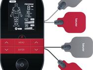 BEURER TENS-EMS-Gerät EM 59 Heat, Reizstromgerät mit Wärmefunktion und 4 Elektroden, 3-in-1: TENS (Schmerzlinderung), EMS (Muskelstimulation) und Massage