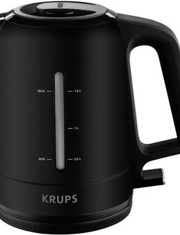 Krups Wasserkocher BW2448 Pro Aroma, 1,6 l, 2400 W, Beleuchteter Ein-/ Ausschalter, Schwarz