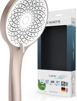 Schütte Handbrause CAPRI, Duschbrause, 3-fach verstellbar, Antikalk, wassersparend