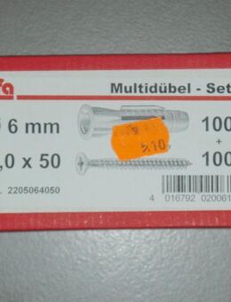 Multidübel 6 mm im Set - Ulmen Ulmen