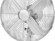 KLARBACH Tischventilator VT 36001 ch, Ø 25 cm, Vollmetall, 30 Watt Leistung, einstellbarer Winkel
