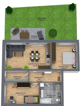 Neubau - Hochwertige Erdgeschosswohnung zu verkaufen! - Mertingen