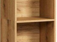 welltime Hochschrank Amrum (1-St) Breite 40cm, geräumiger Hochschrank Eiche Rillenoptik Badschrank