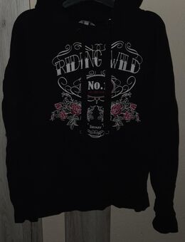 Schwarzer Hoddie/Kaputzenpullover von Clockhouse Größe S (36) - Darmstadt