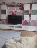 Wohnwand Hochglanz weiß in 96052