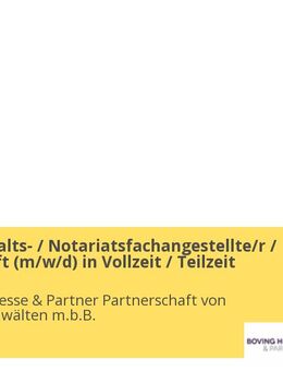 Rechtsanwalts- / Notariatsfachangestellte/r / Schreibkraft (m/w/d) in Vollzeit / Teilzeit - Melle