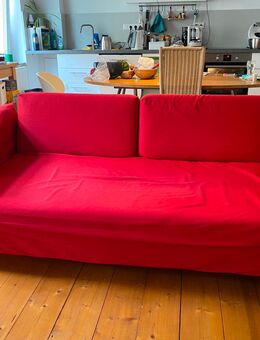 Chices, rotes 2er Sofa - Wuppertal