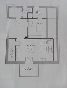 3 Zimmer Dachgeschosswohnung nur ( für 1 Person ) sowie Balkon und Einbauküche in Dortmund - Dortmund Aplerbecker Mark