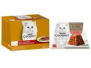 96 x 85 g Jumbopack Gourmet Gold + 4 x 57 g Revelations Fine Cuts gratis! - Zarte Häppchen: Rind, Huhn & Leber, Lachs & Huhn, Truthahn & Ente