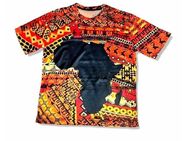 Herren Damen Afrikanische Kurzarmshirt Hemd T-Shirt Orange Rot M L XL 2XL 3XL 4XL Übergrößen 14,90 €* - Villingen-Schwenningen