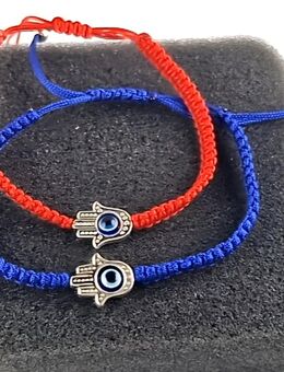 2 Stück Blaues Rotes Armband Fatimas Hand mit Nazar Boncuk Auge Blick Armschmuck 12,90 €* - Villingen-Schwenningen
