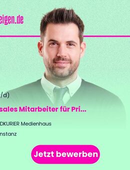Telesales Mitarbeiter (m/w/d) für Print- und Onlinewerbung - Konstanz