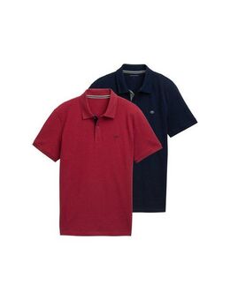 TOM TAILOR Poloshirt (Packung, 2-tlg) im Doppelpack